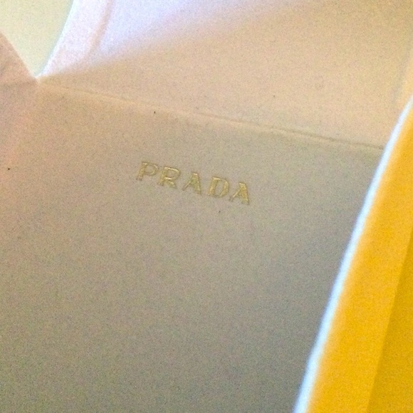 PRADA LARGE SUNGLASSES CASE WHITE NWOT